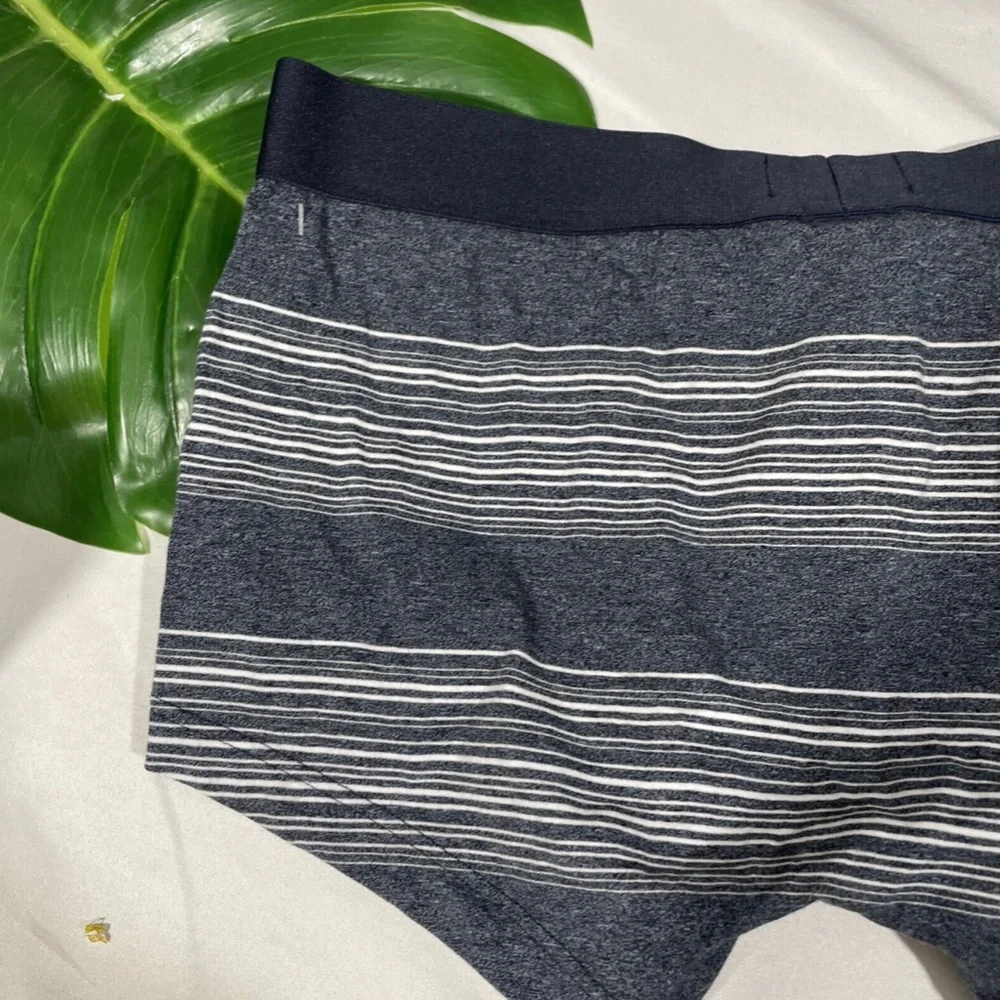 NEW‎ $37 Hugo Boss [ Small ] Striped Underwear Boxer Brief in Grey/Blue